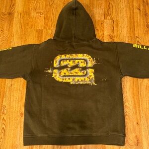 VTG 2000s Billabong Surf Olive Logo Spellout Sweatshirt Hoodie MEDIUM